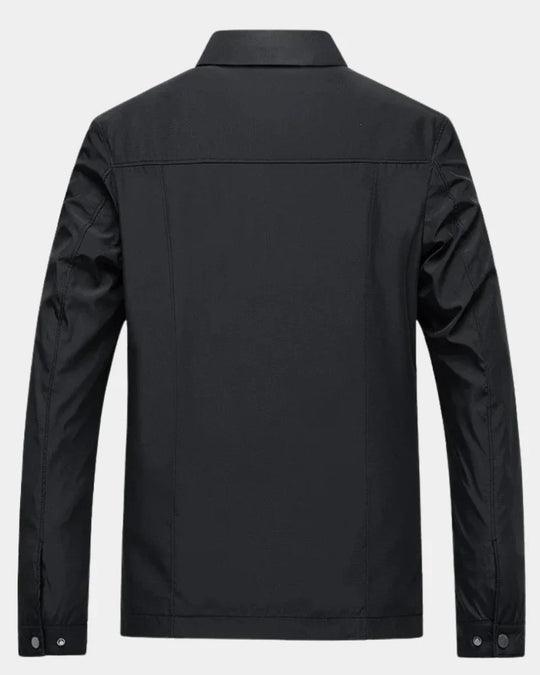 Herrenjacke Winddicht Regular Fit | Übergangsjacke Schwarz 1