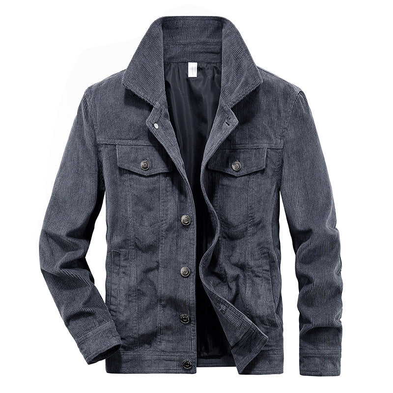 Herren Cordjacke Leicht Vielseitig Übergangsjacke Komfort 3