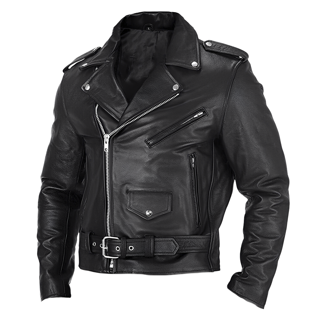 Herren Jacke schmale Silhouette hoher Kragen mit Reißverschlusstaschen