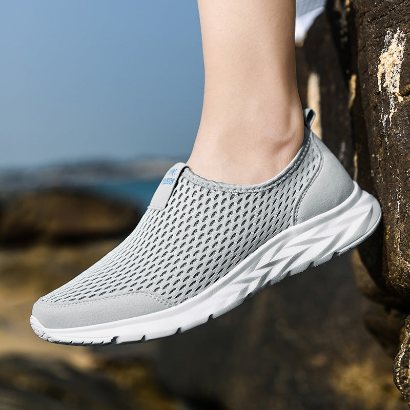 Herren Outdoor Schuhe robust atmungsaktiv Schnürung mit Tragekomfort