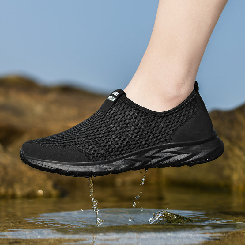 Herren Outdoor Schuhe robust atmungsaktiv Schnürung mit Tragekomfort
