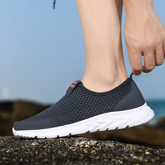 Herren Outdoor Schuhe robust atmungsaktiv Schnürung mit Tragekomfort