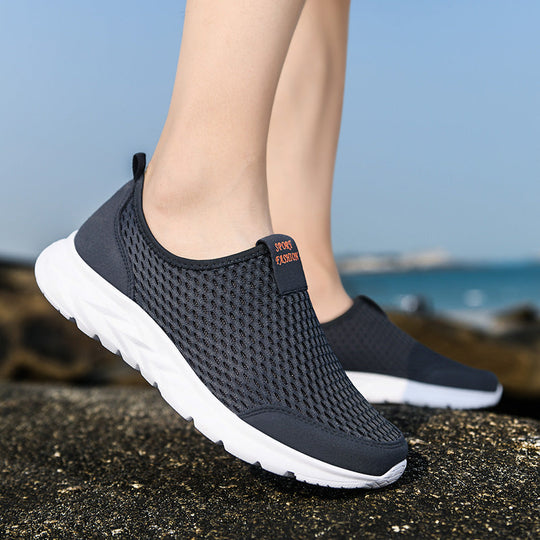 Herren Outdoor Schuhe robust atmungsaktiv Schnürung mit Tragekomfort