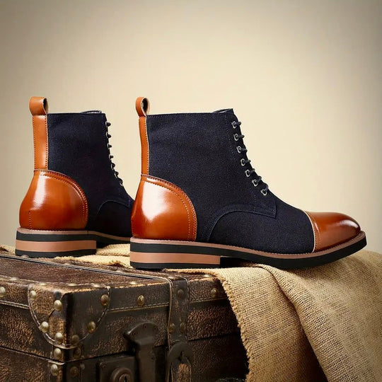 Herren Oxford Schuhe Schnürung Rahmennaht Handarbeit mit Sohlenprofil