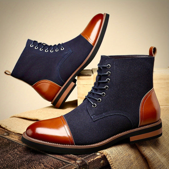 Herren Oxford Schuhe Schnürung Rahmennaht Handarbeit mit Sohlenprofil