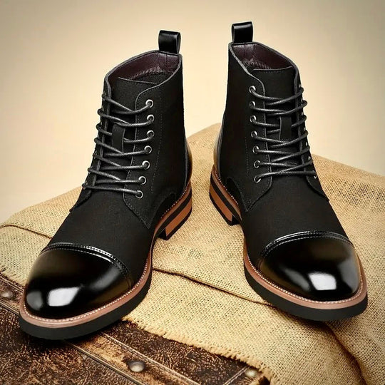 Herren Oxford Schuhe Schnürung Rahmennaht Handarbeit mit Sohlenprofil