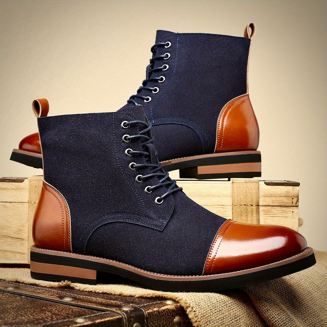 Herren Oxford Schuhe Schnürung Rahmennaht Handarbeit mit Sohlenprofil
