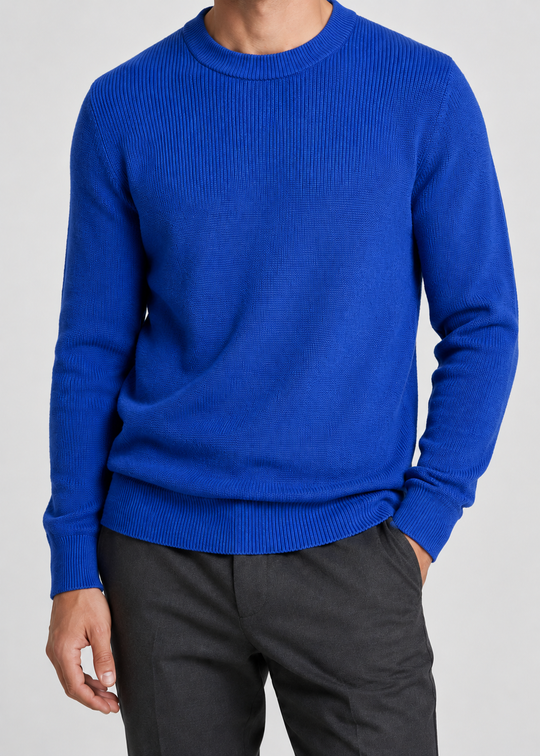 Gerippter Strickpullover Herren | Weicher Alltagspullover 2