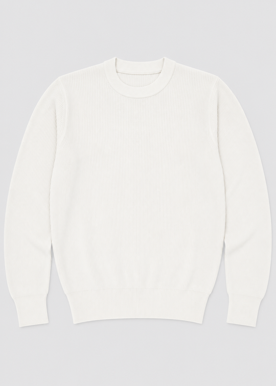 Gerippter Strickpullover Herren | Weicher Alltagspullover 0