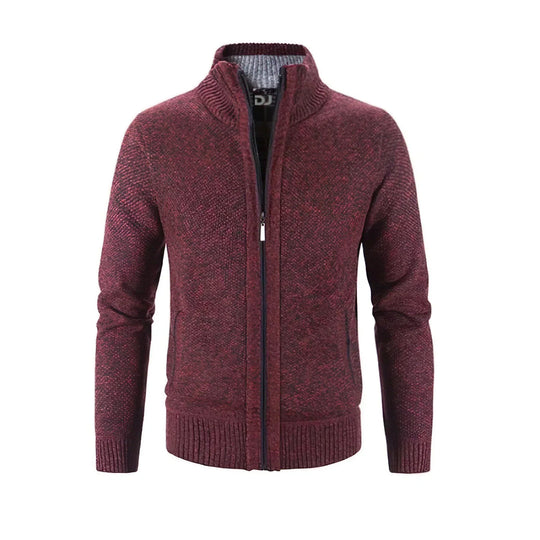 Cardigan Herren Zip-up | Warme Strickjacke mit Reißverschluss 4