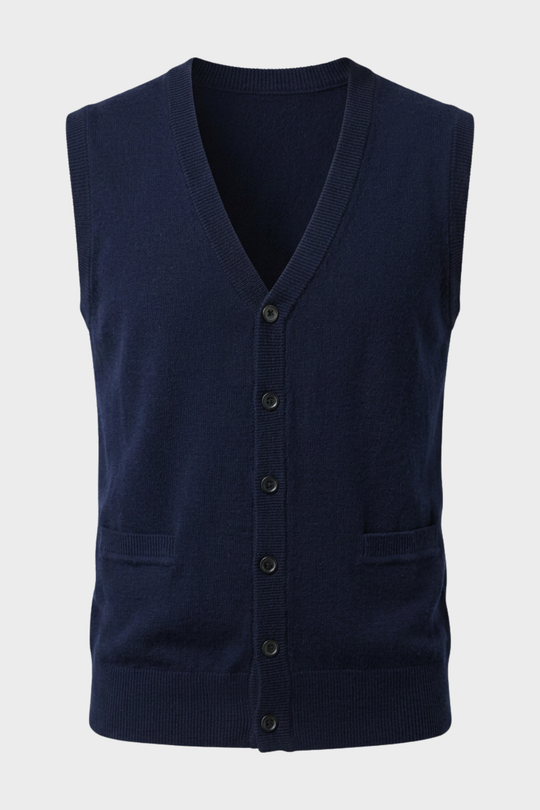Strickweste Herren | V-Ausschnitt & Knopfverschluss 5