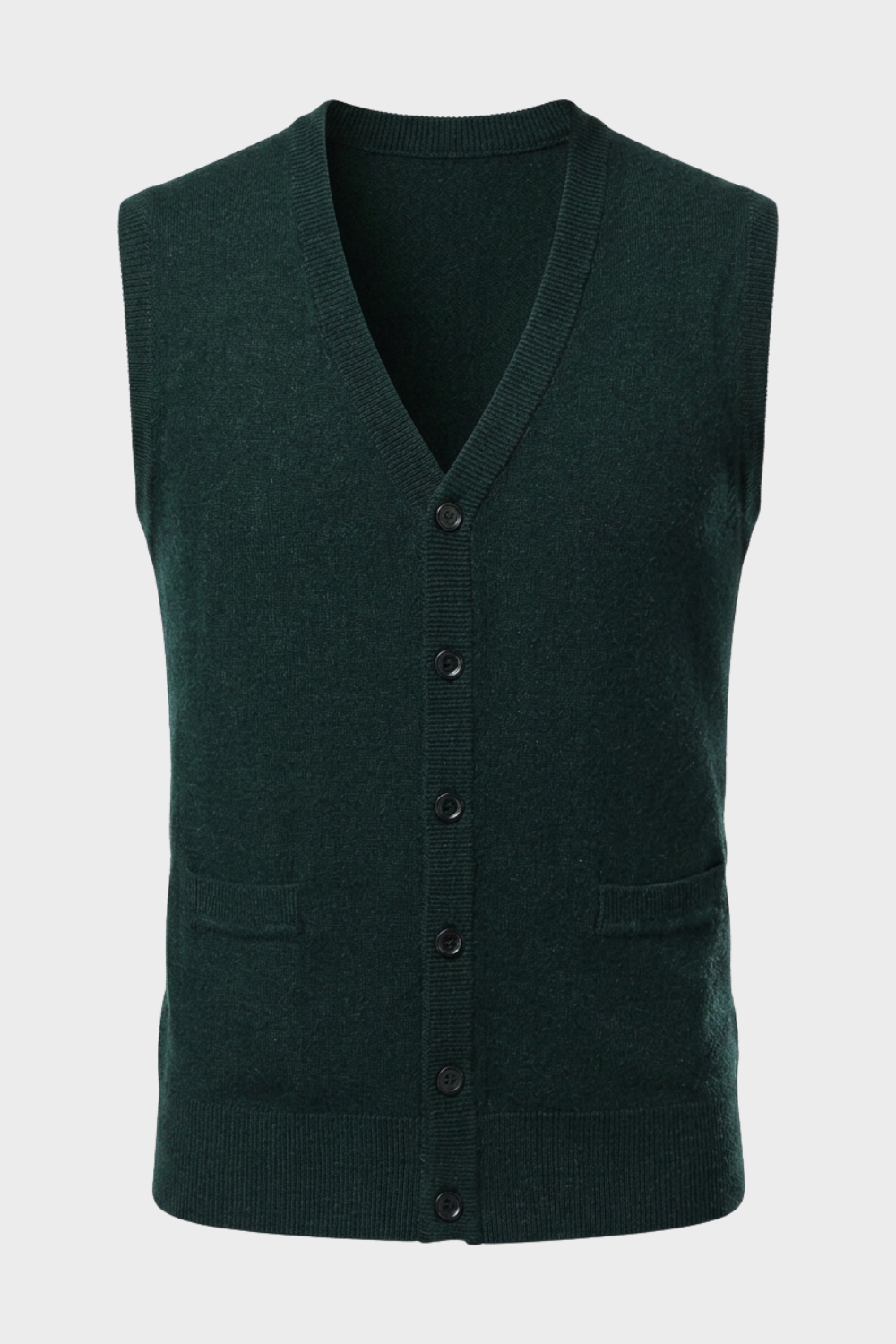 Strickweste Herren | V-Ausschnitt & Knopfverschluss 6