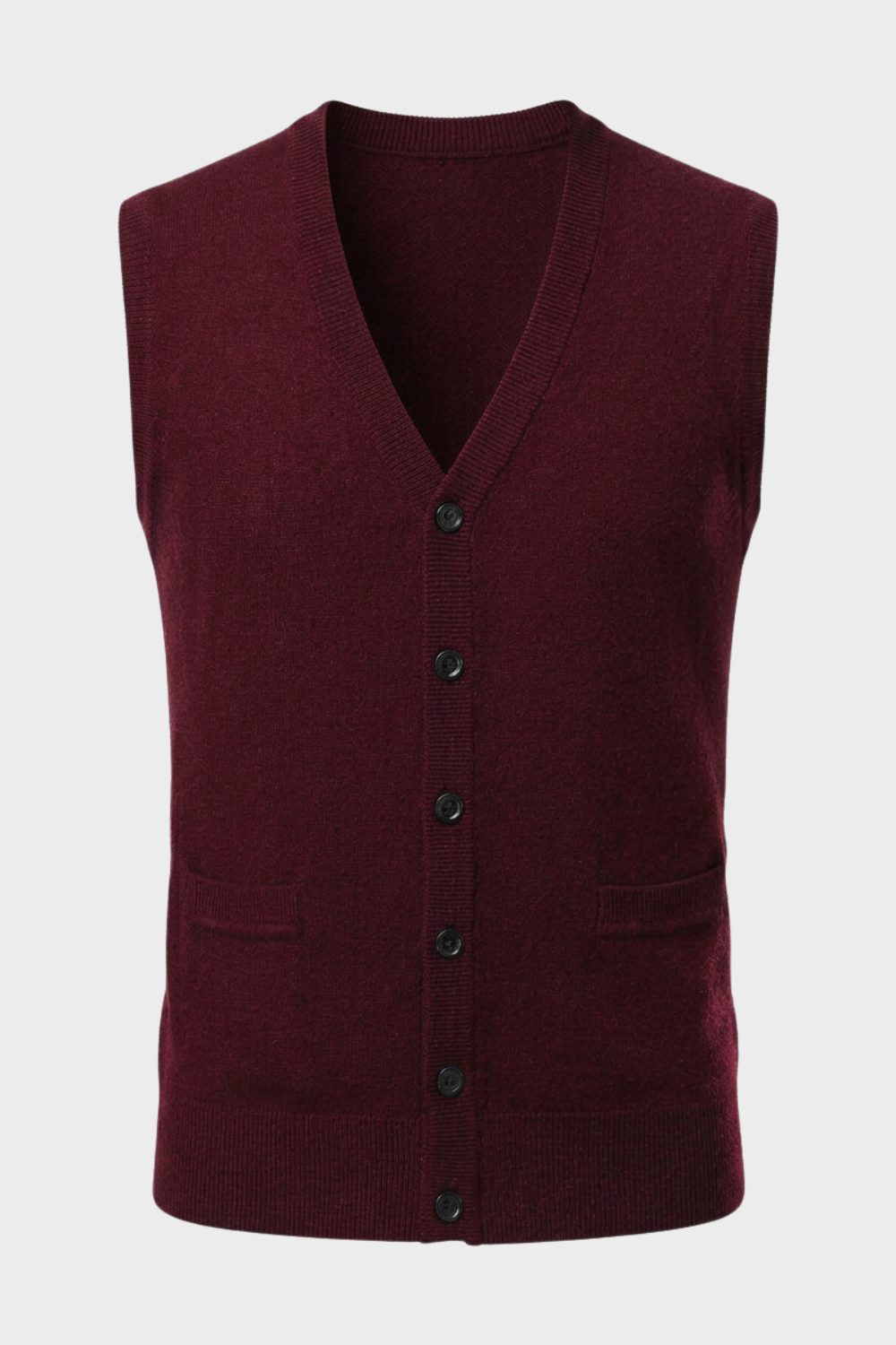 Strickweste Herren | V-Ausschnitt & Knopfverschluss 10