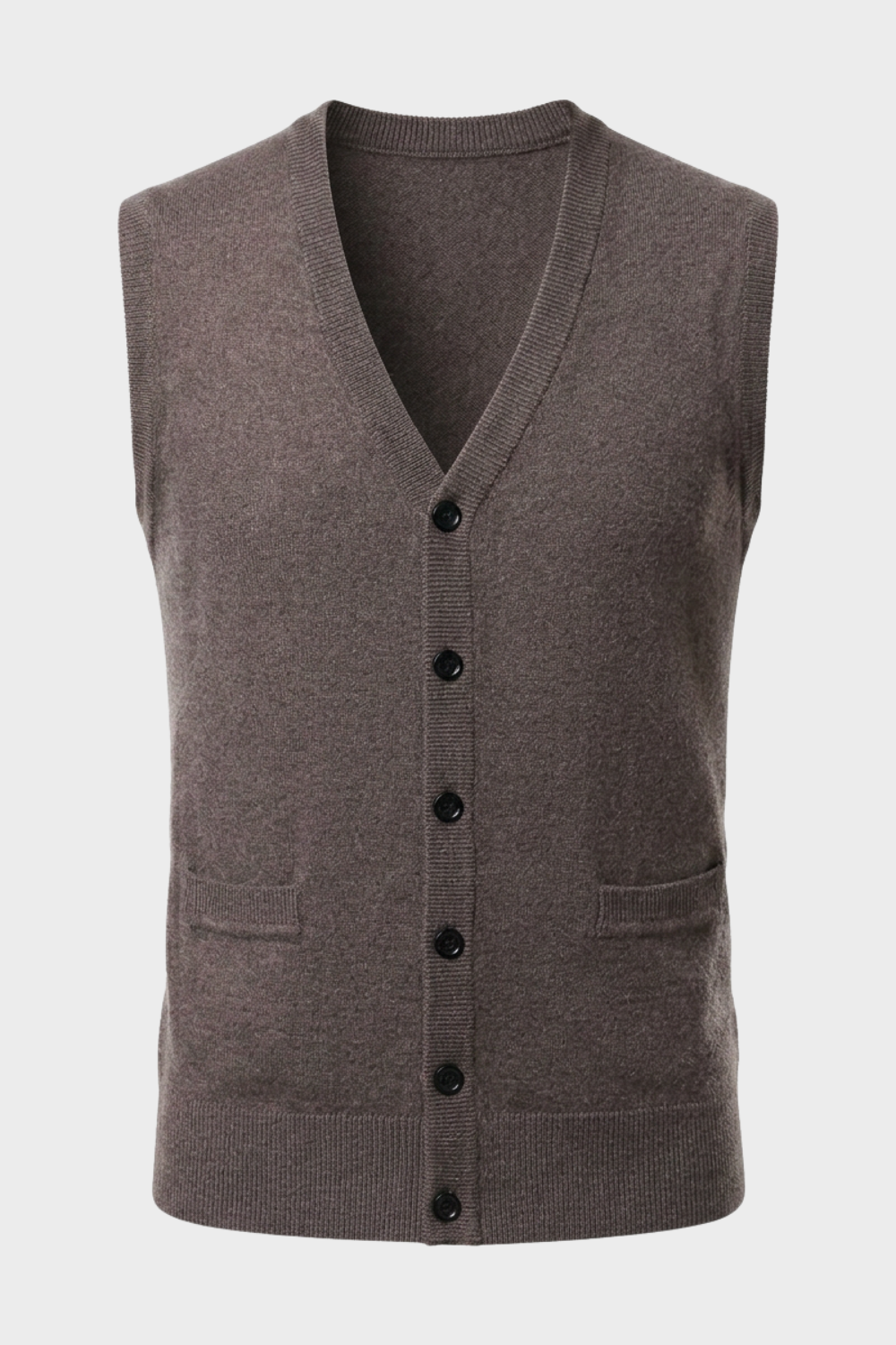 Strickweste Herren | V-Ausschnitt & Knopfverschluss 1
