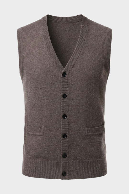 Strickweste Herren | V-Ausschnitt & Knopfverschluss 1