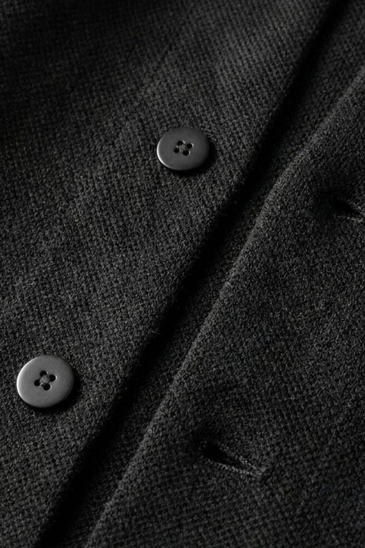 Herren Strickjacke Stehkragen Offene Front Cardigan 2