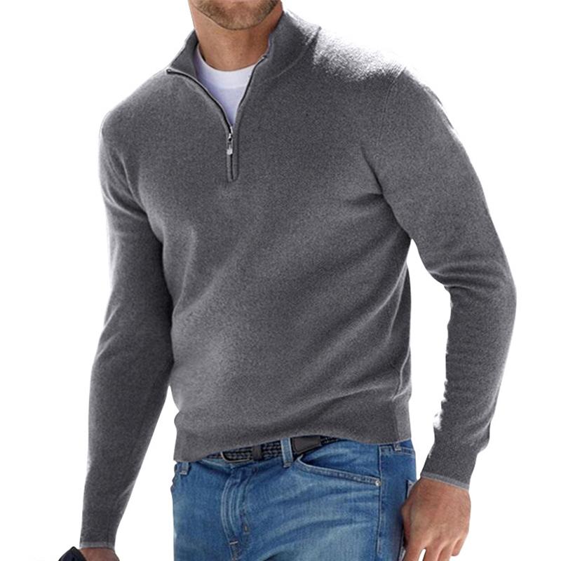 Herren Strickpullover | Half-Zip Komfort & Stil 8