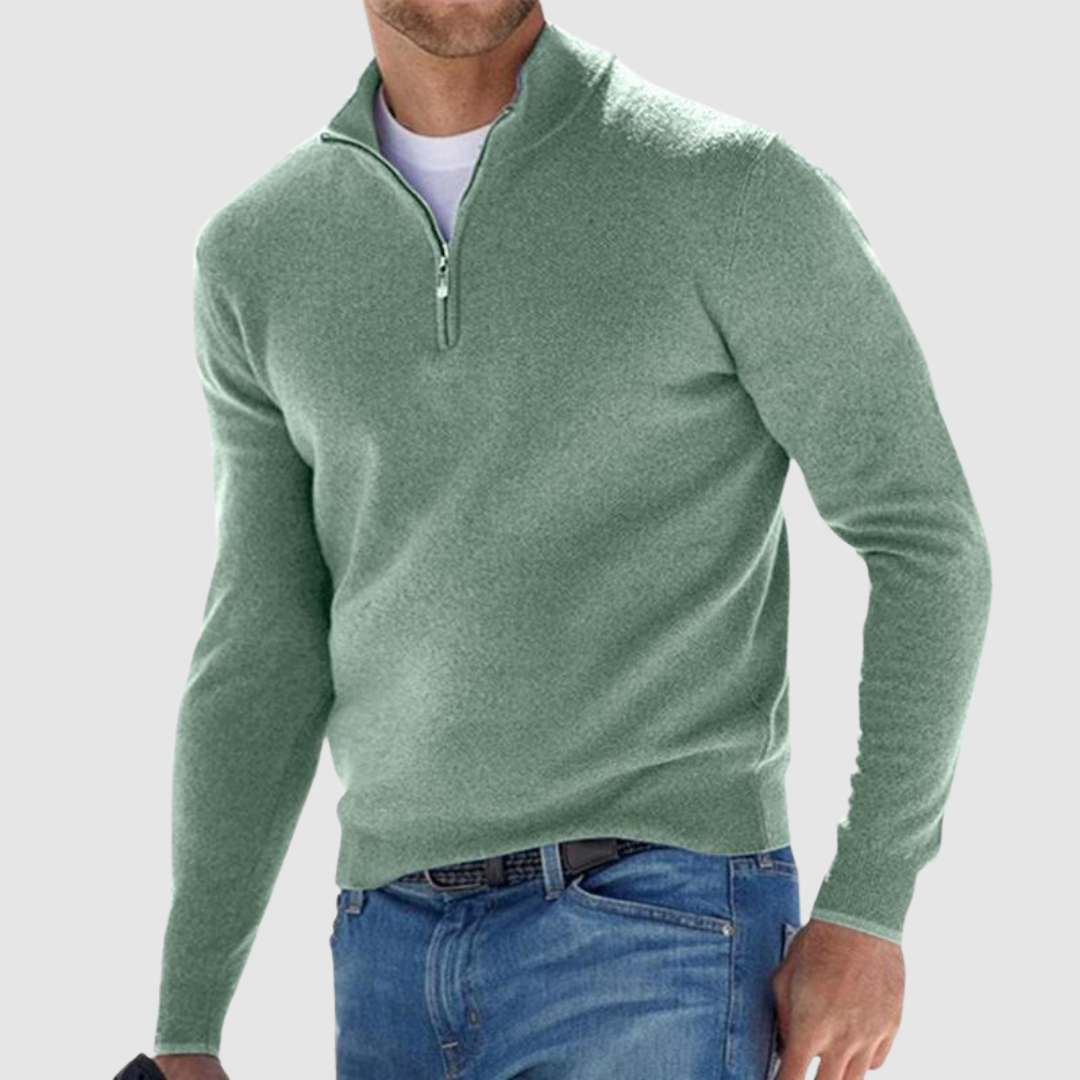 Herren Strickpullover | Half-Zip Komfort & Stil 1