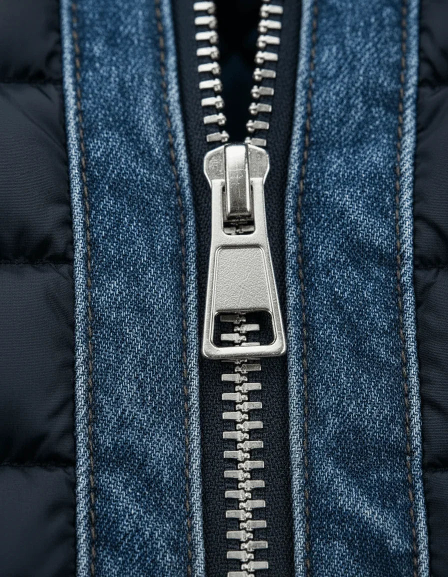 Herren Übergangsjacke Blau Tailliert Gesteppt | Leichte Jacke 3