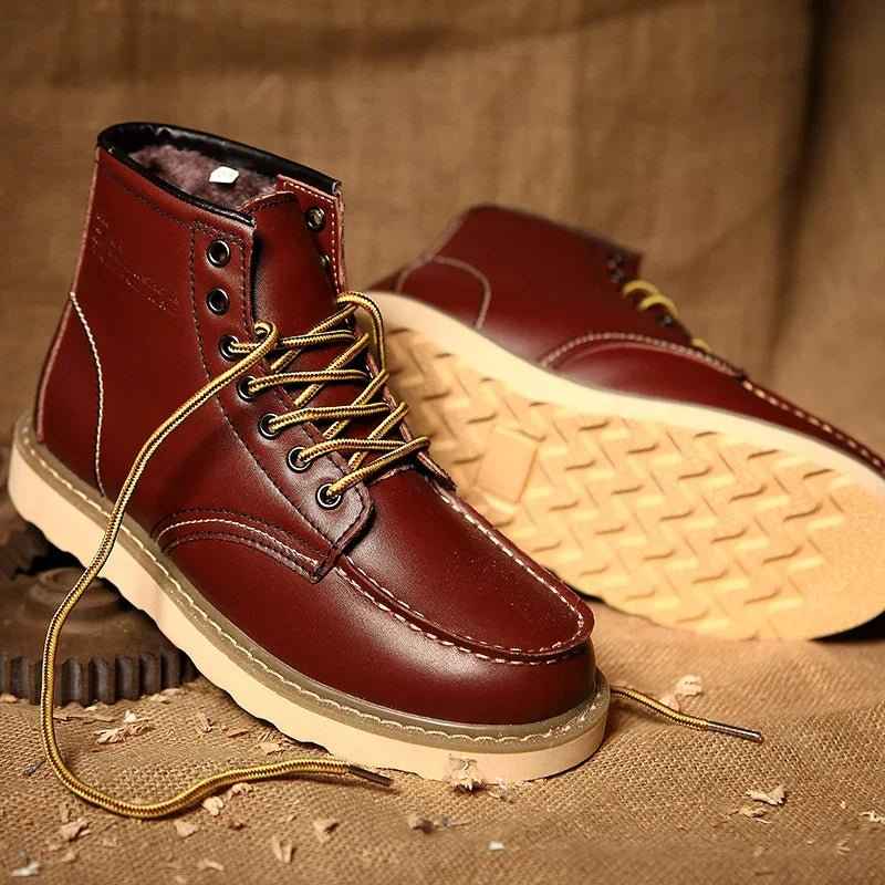 Herren Winterstiefel Warm Gefüttert Rutschfest | Winterschuhe 1