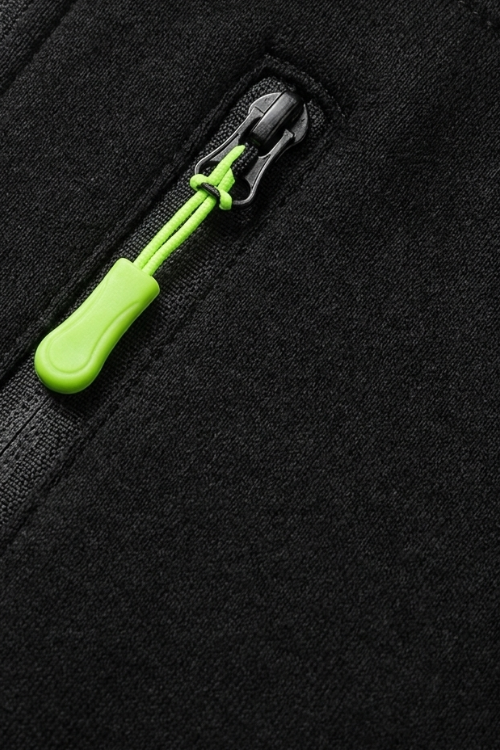 Herren Zip Hoodie Kapuze Brusttasche Lange Ärmel mit Kontrastzipper