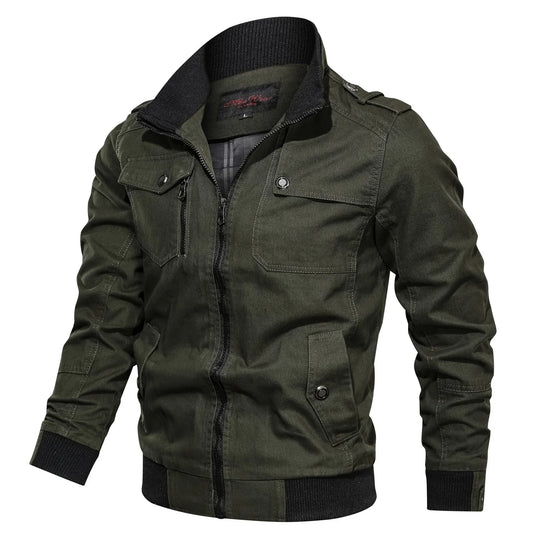 Herren Übergangsjacke Utility-Look Stehkragen | Klassisch Sportlich 0