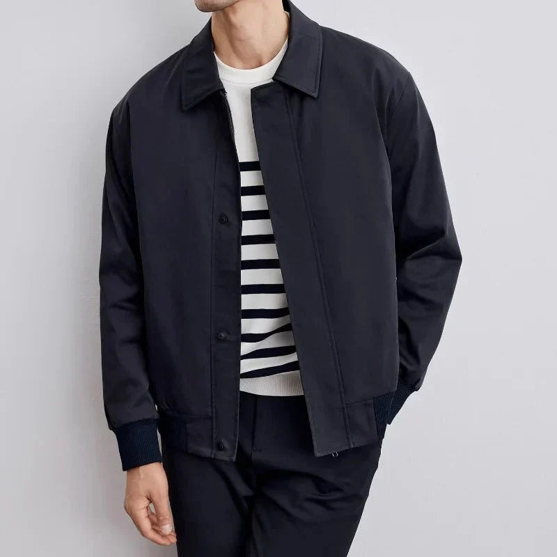 Herren Übergangsjacke mit Spitzkragen | Leichte Frühling Herbstjacke 4