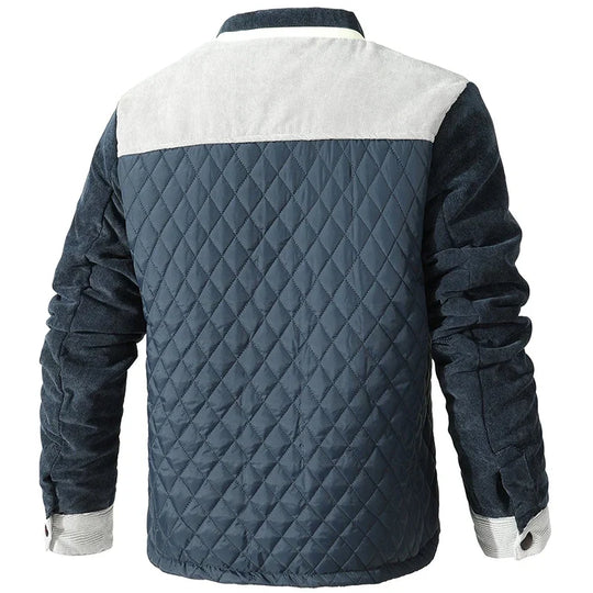 Herrenjacke Blau | Leicht Gepolstert mit Diamant-Steppung 2