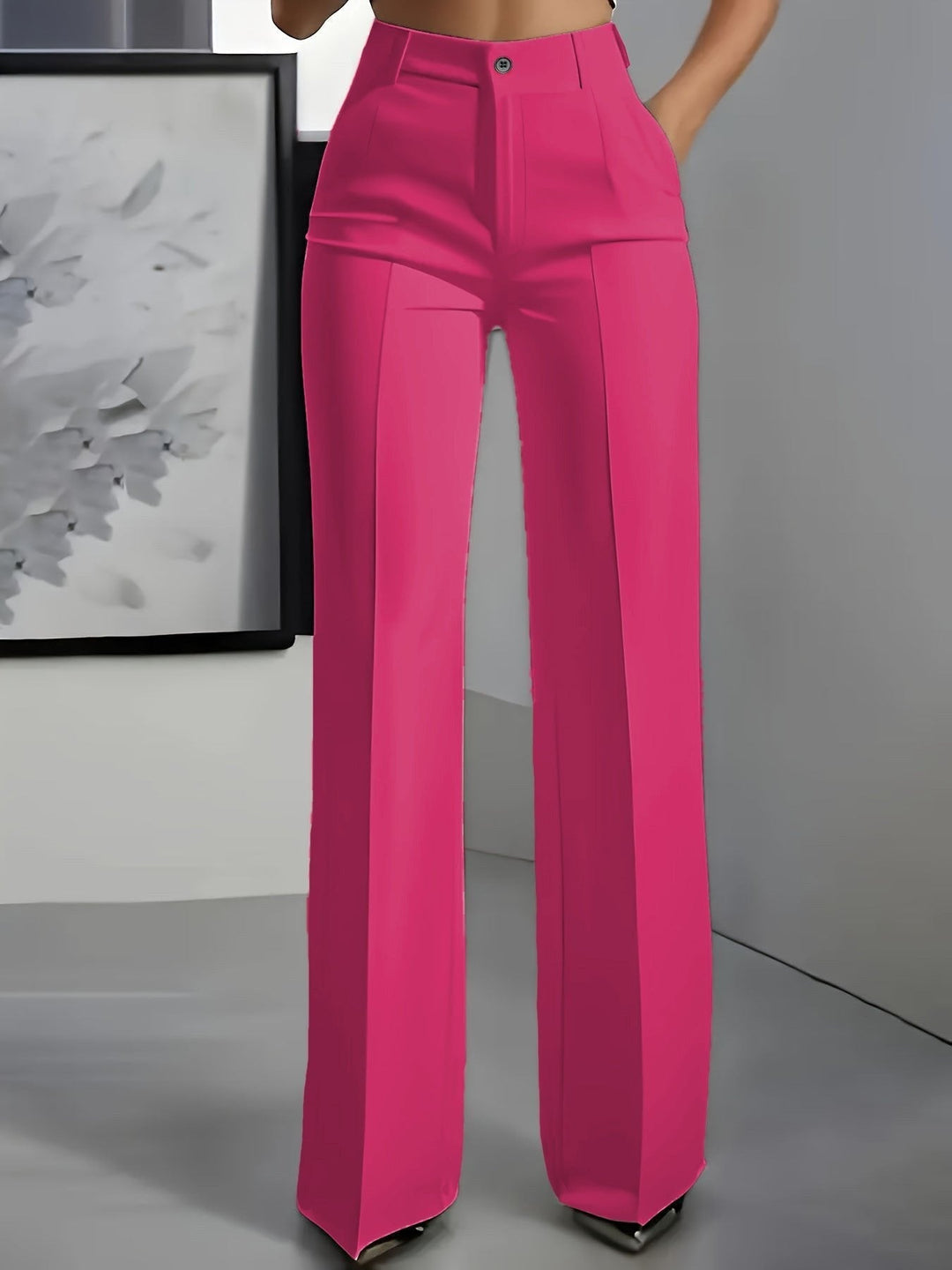 High-Waist-Hose Damen | Weites Bein & Hoher Bund