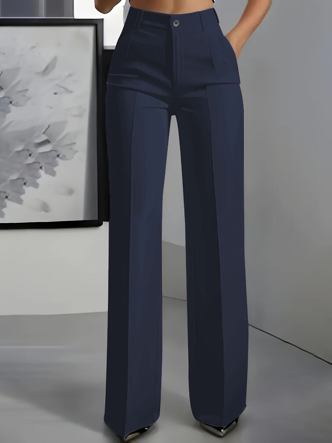 High-Waist-Hose Damen | Weites Bein & Hoher Bund