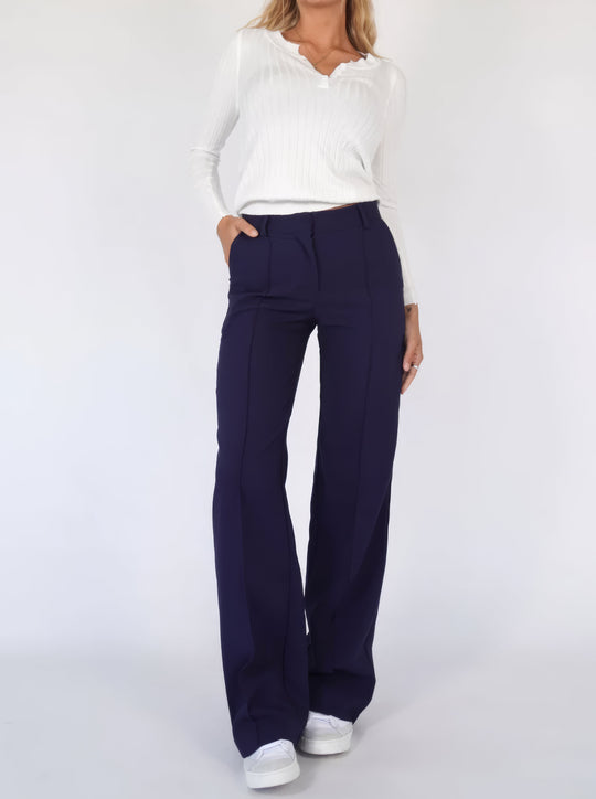 High waist pantalon dames | Rechte pijpen & flatterend silhouet