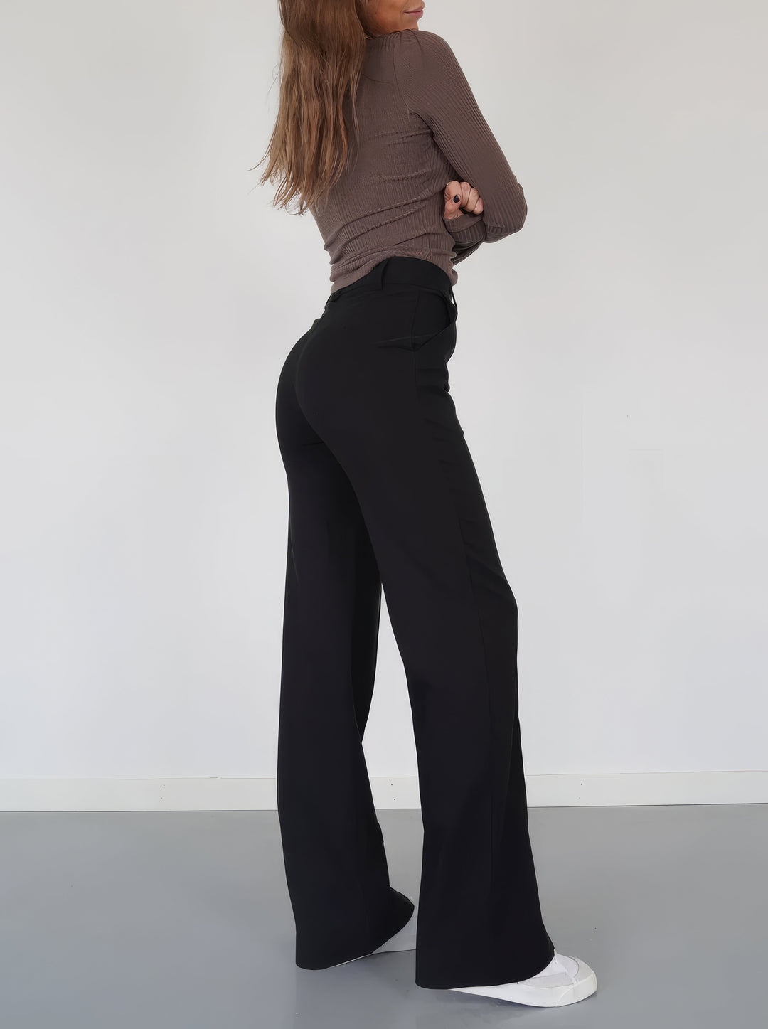High waist pantalon dames | Rechte pijpen & flatterend silhouet