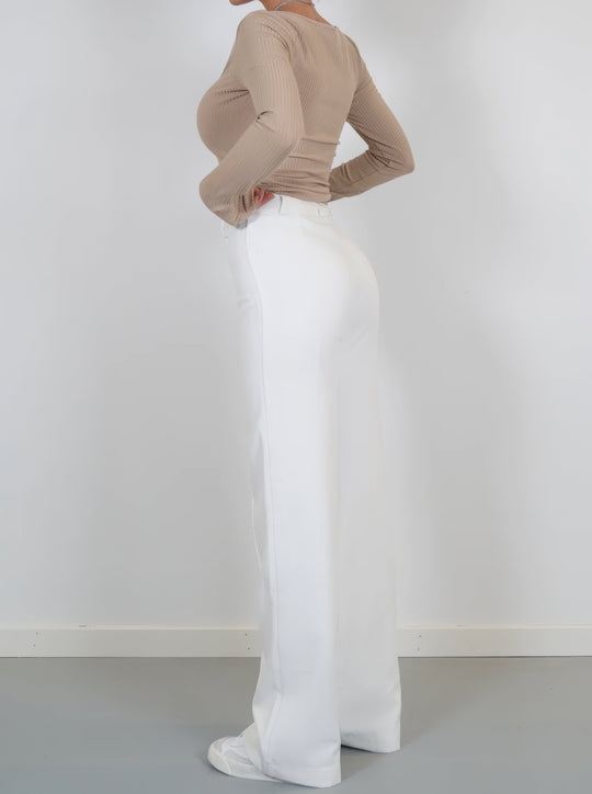 High waist pantalon dames | Rechte pijpen & flatterend silhouet
