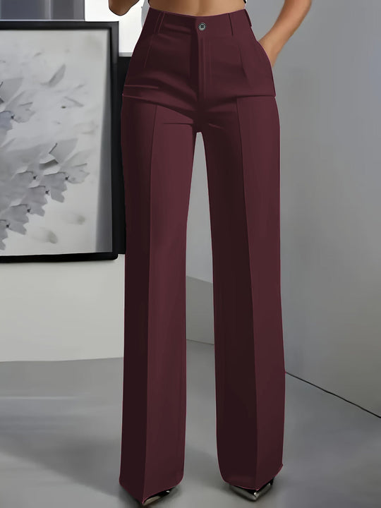 Hochtaillierte Anzughose Damen | Gerader Schnitt Eleganz 2