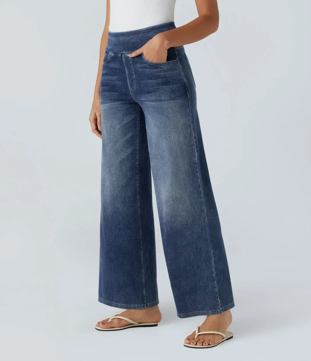 Tessa – Comfortabele jeans - broek met hoge taille en stretch 4