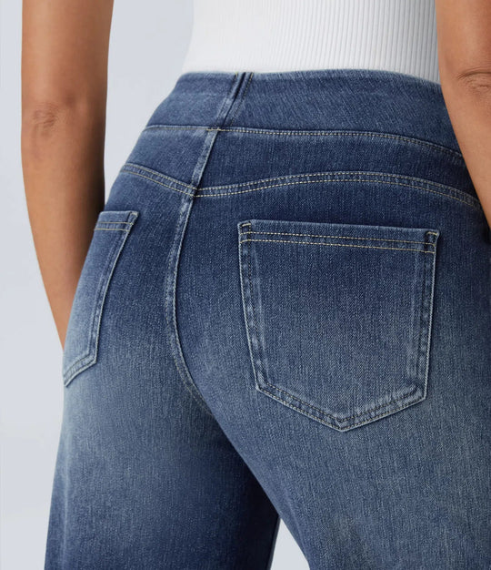 Tessa – Comfortabele jeans - broek met hoge taille en stretch 8