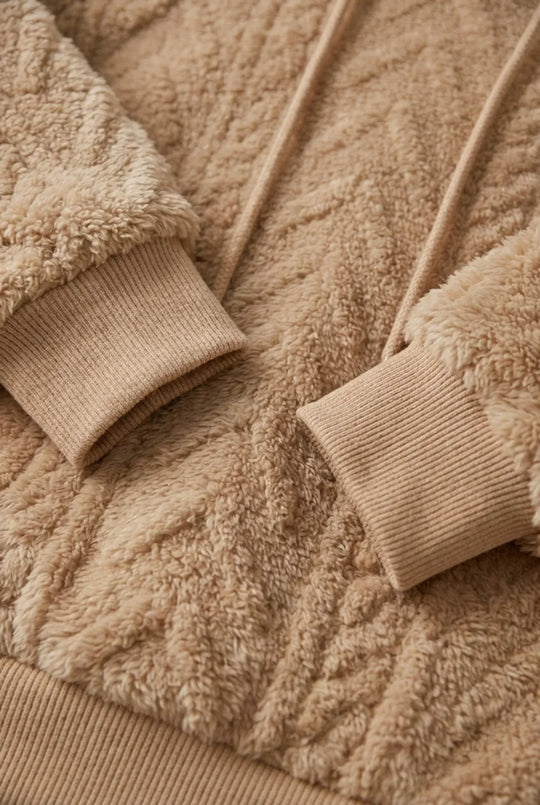Hoodie Damen | Kuschelweich mit Zopfstruktur