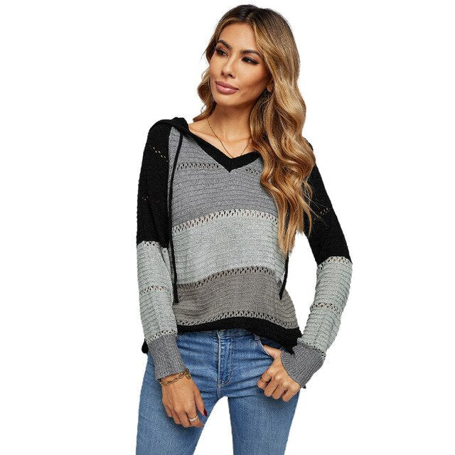 Hoodie Damen | V-Ausschnitt mit Kapuze 3