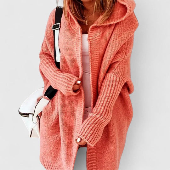 Oversized Gebreide Cardigan Dames Met Capuchon | Cosy 1