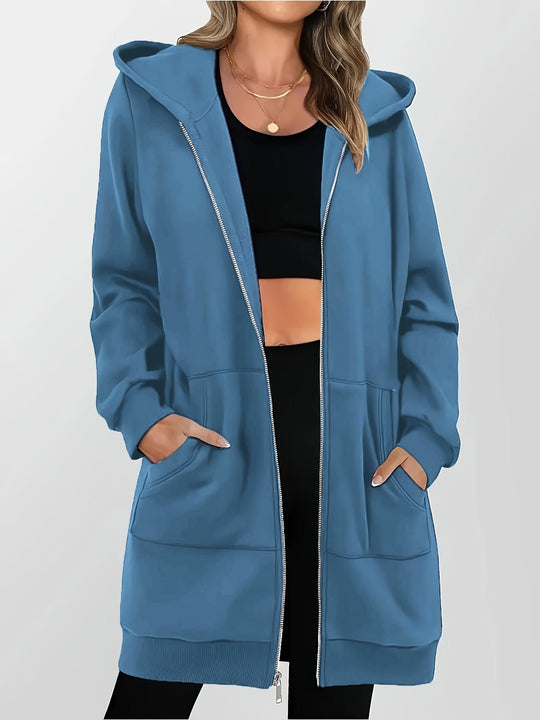Hoodie Dames | Praktische Steekzakken & Comfortabele Lange Pasvorm