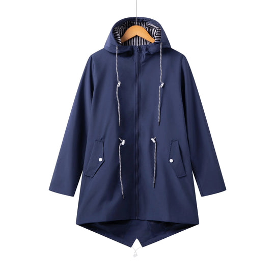 Regenjas voor dames, waterdicht, met capuchon | Normale pasvorm 2