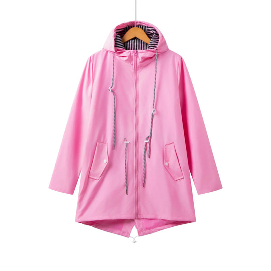 Regenjas voor dames, waterdicht, met capuchon | Normale pasvorm 4