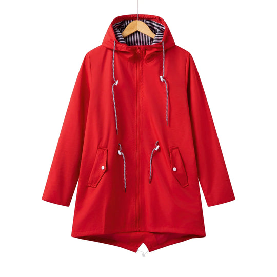 Regenjas voor dames, waterdicht, met capuchon | Normale pasvorm 5