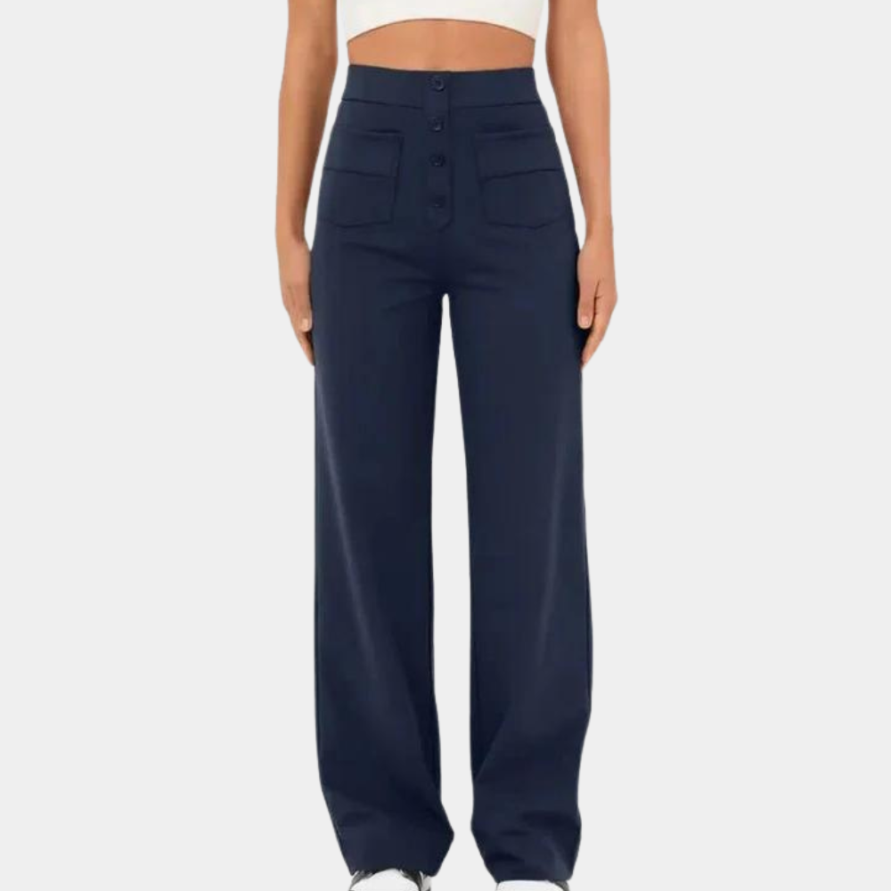 Hose Damen | High-Waist-Hose | Schmeichelhafte Silhouette & Ganztägiger Komfort 4