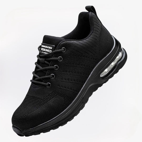 Dames veiligheidsschoenen SteelGuard – stevige werkschoenen met stalen neus, slipvast profiel en comfortabele pasvorm voor optimale bescherming.