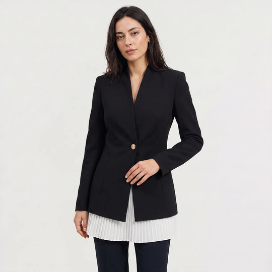 Blazer jacket met kantdetails