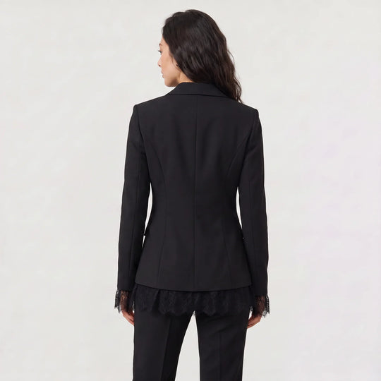 Blazer jacket met kantdetails