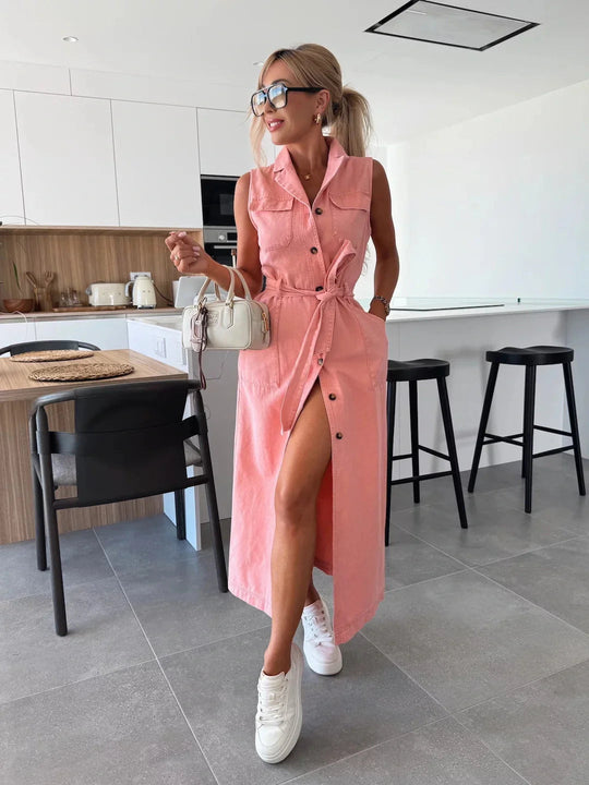 Isabelle | Maxi Denim Jurk 3