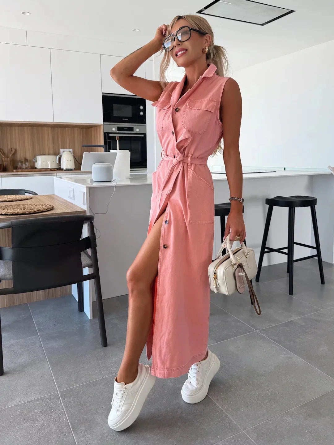 Isabelle | Maxi Denim Jurk 4