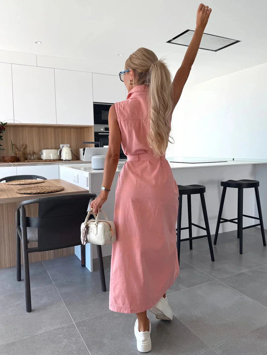 Isabelle | Maxi Denim Jurk 5